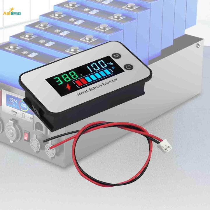 7-100V Voltmeter Battery Monitor LCD Display Professional Monitor Gauge B IPX7
