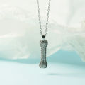 Star Wang Yibo Full Diamond Dog Bone Necklace Men's Hip Hop Simple Fashion Japan and South Korea Niche Personality Pendant. 