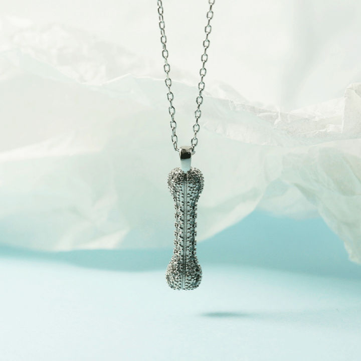 Star%20Wang%20Yibo%20Full%20Diamond%20Dog%20Bone%20Necklace%20Men's%20Hip%20Hop%20Simple%20Fashion%20Japan%20and%20South%20Korea%20Niche%20Personality%20Pendant%20-%20Image%203