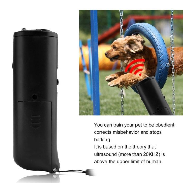 【wholesle668 Store】3 Handheld Ultrasonic Anti Bark Dog Train Trainer Device CD-100