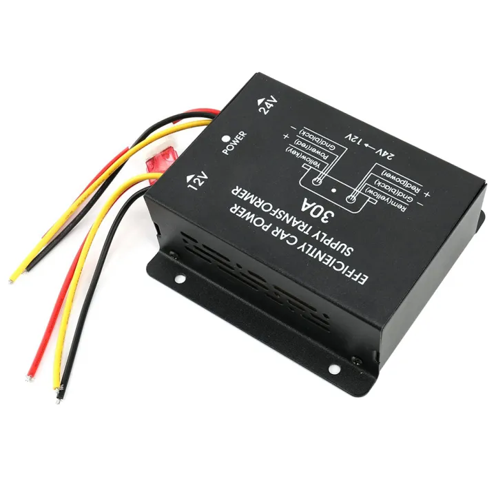 24V%20to%2012V%2030A%20Car%20Power%20Supply%20Transformer%20Converter%20Truck%20Bus%20-%20Image%202