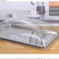 Cold Dish Food Fly Prevention Kitchen Cover Restaurant Commercial Anti-Mosquito Dustproof Transparent Rectangular Dish Cover Wholesale. 