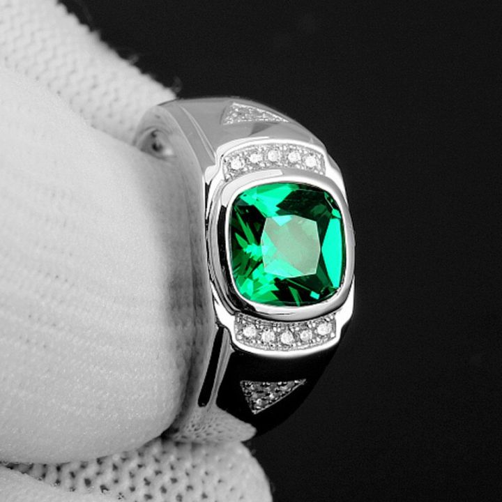 %E3%80%90IKE%E3%80%91Fashion%20Green%20Crystal%20Emerald%20Gemstones%20Diamonds%20Concise%20Rings%20for%20Men%20%20White%20Gold%20Silver%20Color%20Jewelry%20Bague%20Trendy%20Bands%20-%20Image%202