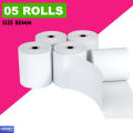 Thermal Receipt Paper 5 Roll for Pos Printer. 