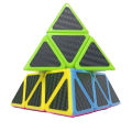Pyramid Speed Magic Rubik's Cube Carbon Fiber Sticker Cube (3*3*3) - PYRAMINX - Professional Puzzle Education -Toys for Children. 
