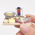 1/12 Miniature Accessories Mini Dessert Making Table Simulation Kitchen Model Toys Doll House Decoration. 