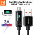 Mcdodo Micro USB Cable 3A Quick Charger For Redmi Note 5 Pro Samsung VIVO OPPO Huawei Xiaomi Micro USB Cable Digital Display Data Cord 18W Fast Charging. 