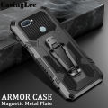Casinglee For OPPO A12 Case Shockproof Armor Stand case with Metal Clip Back cover OPPO A12 Phone cases Car Mountaineering phone case. 