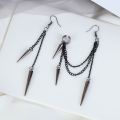 hikaw for boys earrings for men korean style Street Wear Hip Hop Temperament Fashion Design With Chain Party Gift Men Earrings Alloy Korean Dangle Earrings Women Ear Bone Clips. 