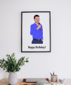 Customized Vector Art Glass Photo Frames with Fiber Border (black/white) of your Photos, Suitable for Birthday, Valentine's Day, Wedding, Anniversary, Farewell Party Gifts, Wall Deco, 8x6, 12x10, 15x10, 18x12 inches. 