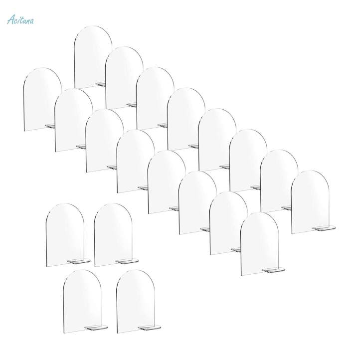 4x6%20inch%20Acrylic%20Signs%20Holder%20with%20Stand%20Menu%20Sign%20Arched%20Round%20Signs%20Place%20Cards%20for%20Weddings%20Food%20Buffet%20Office%20Birthday%20Party%20-%20Image%204