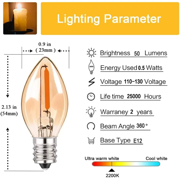 LED%20Night%20Light%20Bulbs%20C7%20Chandelier%20E12%20E14%20Base%20Decorative%20Light%20Bulbs%200.5%20Watts%20Christmas%20Small%20Candle%20Bulb%202200K%20Amber%20Glass%20-%20Image%202