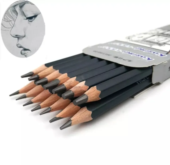 2024 Professional Drawing Pencils 14pcs/ set 12B 10B 8B 7B 6B 5B 4B 3B 2B B HB 2H 4H 6H Graphite Sketching Pencils