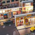 1/64 Scenery Diorama Parking Lot Models Scenery Model Car Display. 