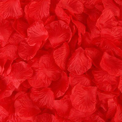 100Pc 20 style Artificial Rose Petals Colorful Wedding Romantic Silk Rose Flower Anniversary Celebration Wedding Decorations Party Needs