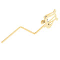 KOKKO Saxophone Marching Clamp-on Clip Holder Lyre With Bent Stem Portable Metal Music Clip Musical Instrument Accessories. 