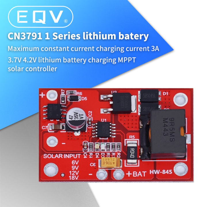 1s Mppt Solar Panel Controller Cn3791 6v / 9v / 12v 3a Solar Power Manager Module 18650 Lithium Charging 3.7v