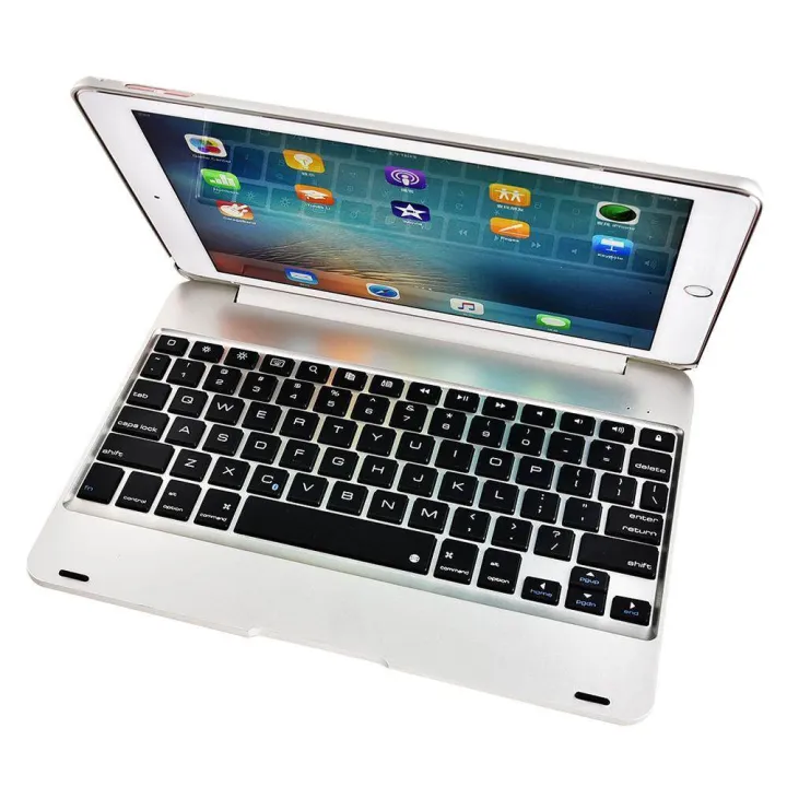 IPad%209.7%20Inch%20Keyboard%20CaseFlip-open%20IPad%20Wireless%20Bluetooth%20Keyboard%20with%20Protective%20Case%20Cover%20for%209.7inch%20ipad%20Air2/%20ipad%20Air/%20ipad%20Pro/ipadSilver%20-%20Image%203