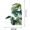 Green Tropical Leaves Wall Decal, Nature Palm Tree Leaf Plants Wall Sticker Art Murals, Waterproof DIY Wall Decor for Home Decor. 