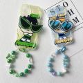 Case Cover For IPhone 15 14 Pro Max X XS 7 8 Plus SE 2020 2022 7+ 8+ Phone Casing Soft Clear TPU Bracelet Wrist Chain Strap Wavy Texture Powerpuff Girls Sunglasses Bracelet Silicone Cartoon Back Cover Couple Cute Shockproof. 
