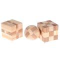 10Styles Kids Children Luban Lock Intellectual Brain Tease Game Puzzle 3D Handmade Wooden. 