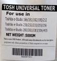 Toner (Toshiba E studio 166 / 181 / 182 / 195 / 212 / 230 / 232 / 233 / 255 / 256 / 282 / 283 / 306 / 455 / 456 Toner Powder). 