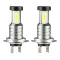 2X H7 LED Headlight Bulb Kit High Low Beam 100W 30000LM Super Bright 6000K White. 