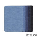 Clothes Patch On Repair Kit Rectangular Fabric Patches Piece Denim Cut. 
