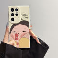 Cover silicone case matte soft cute couple girl lus fun e s25p s24 f4 s23 tra s2 for samsung galaxy S25 ulS22 S21 Ultra Plus. 