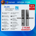 Ezviz DL05 Smart Wi-Fi Biometric Fingerprint Door Lock with built-in Electronic Doorbell | Weatherproof | Multiple Unlock Methods | Free APP Control | Anti-peep Code | Real-Time Alerts | Anti-Tamper Alarm | Integration with EZVIZ Cameras. 