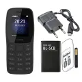 Nokia 106 Dual Sim  With Warranty Feature Push button Phone 1.77" Display Battery Long Standby Flashlight Radio. 