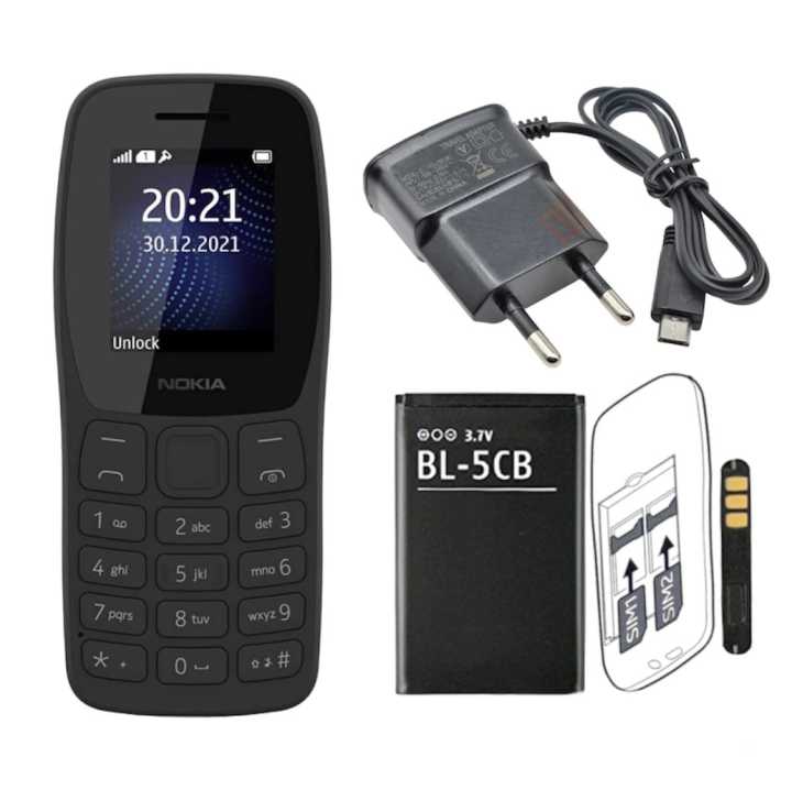 Nokia%20105%20Dual%20Sim%204th%20Edition%20With%20Warranty%20Feature%20Push%20button%20Phone%201.77"%20Display%20Battery%20Long%20Standby%20Flashlight%20Radio%20-%20Image%204