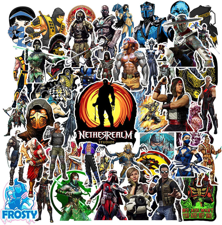 20/40pcs Mortal Combat Stickers Fighting Gaming Stickers for Laptop Scrapbook Journal Kids Girls Boys Stickers