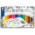 STAEDTLER® Colouring 36 Set - Colour Pencils + Watercolour Pencils + Soft Pastels. 