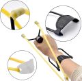 High Power Folding Sling shot Toy with Wrist Support Strong Thick Rubber Band Professional Sling shot Heavy Duty Sling shot Catapult Durable Metal Frame with Powerful Elastic Bands. 
