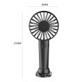 Portable Neck Fan USB Rechargeable Mute LED Digital Display Leafless Mini Electric Fan with LED Lights 5 Gear Air Cooling Fan. 