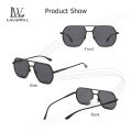 LouisWill Sunglasses Large Frame Double Beam Sunglasses TAC Polarized Sunglasses Unisex Fashion Sunglasses Driving Glasses Sunglasses Fashion Personality Sunglasses UV400 Protection Clean Vision for Men Women. 