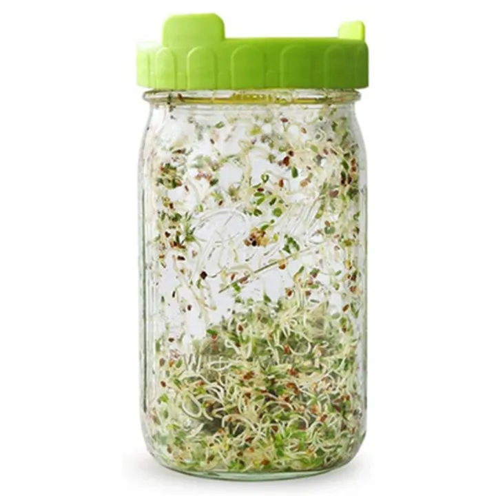 【ZOSR】Eco-friendly Safe Seeds Planting Sprouting Lid Bottles Mesh Cover for Wide-mouthed Mason Jar