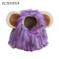 Three-dimensional Ears Pet Hat Soft Comfortable Lion-shaped Pet Hat with Fastener Tape Perfect for Dogs Cats. 
