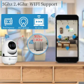 Baby Monitor, 360 Degree Wireless Camera, 1080P Home Security Camera With Night Vision Function, Two-Way Communication Audio, Motion and Sound Detection. 