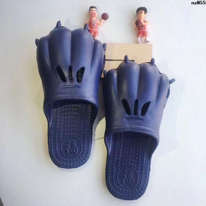 Home%20Cartoon%20Cat%20Baby%20Boy%20and%20Girl%20Summer%20Sex%20Super%20Explosion%20One%20Couple%20Slippers%20Paw%20Claw%20Beach%20Non-Slip%20Slippers%20Hand-Shaped%20Brush%20?%20-%20Image%209