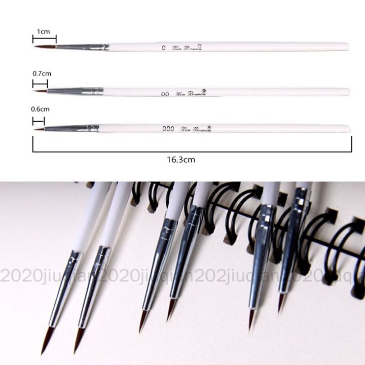 6%20Pcs/%201%20Pce%20Line%20Drawing%20Fineliner%20Brush%20Set%20Nylon%20Hair%20Wooden%20Handle%20Multifunctional%20Water%20Color/gouache/Claborate-Style%20Painting%20Brush%20Artist's%20Artist%20Brush%20Supplies%20-%20Image%203
