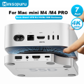 Minisopuru Mac Mini M4 Dock Stand with M.2 Nvme SSD Enclosure 4K60Hz HDMI SD/TF Card Multi-Port USB C HUB for Mac Mini M4/M4 Pro. 