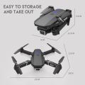 E88 PRO Drone Quadrotor  Dual HD Camera with Dual battery. 