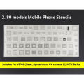 New Model Bga Reballing Stencil For Mobile Phone Mtk Msm Vip80 Spreadtrum Camera Cpu Ram Pm Power Ic. 