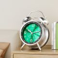 Loud Alarm Clock Mechanical Double Bells Desktop Home Office Metal Alarm Clock Night Lights Table Clock Decor. 