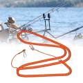 Retractable Fishing Coiled Lanyard with Carabiner Steel Wire Extension Tether for Fishing Rods, Fishing Pliers, Fishing Grips Fishing Tool. 