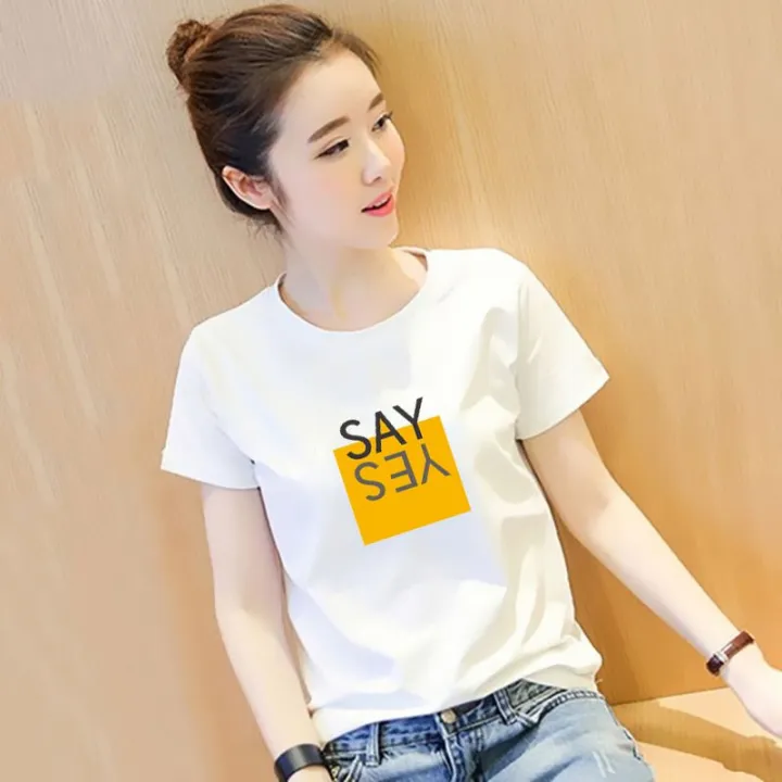Summer%20Korean%20Style%20Letter%20White%20Short%20Sleeve%20T%20Shirt%20Female%20Student%20All-Matching%20Loose%20Half-Sleeved%20T-shirt%20Young%20Girls%20Girlfriends%20Top%20Clothes%20-%20Image%204