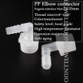 10Pcs/Lot 3.9-11.1MM To G1/8''~G3/8'' Thread Elbow Connector Aquarium Fish Plastic Joints Pump Adapter. 
