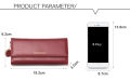 New Fashion Women Wallets Brand Letter Long Tri-fold  Purse Fresh Leather Clutch Card Holder Cartera Mujer. 